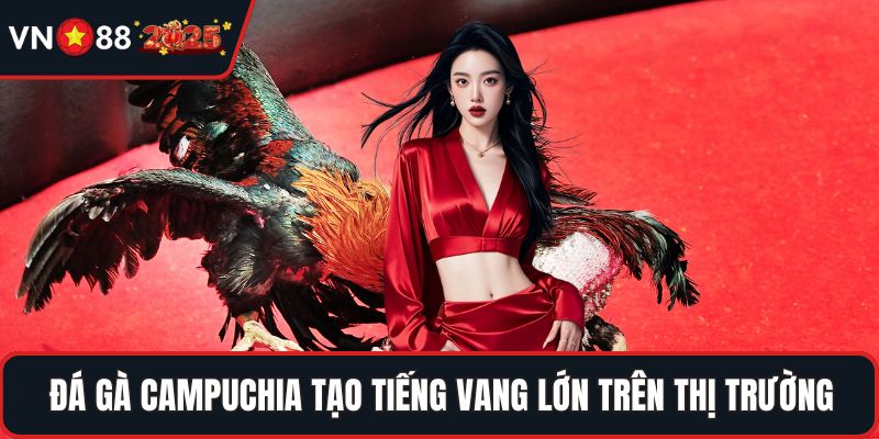 Đá gà campuchia tạo tiếng vang lớn trên thị trường
