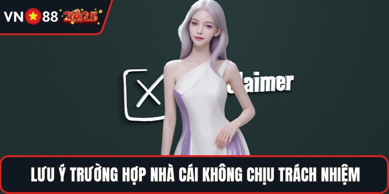 Lưu ý trường hợp nhà cái không chịu trách nhiệm