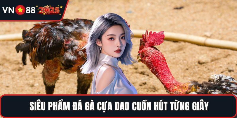 Siêu phẩm đá gà cựa dao cuốn hút từng giây
